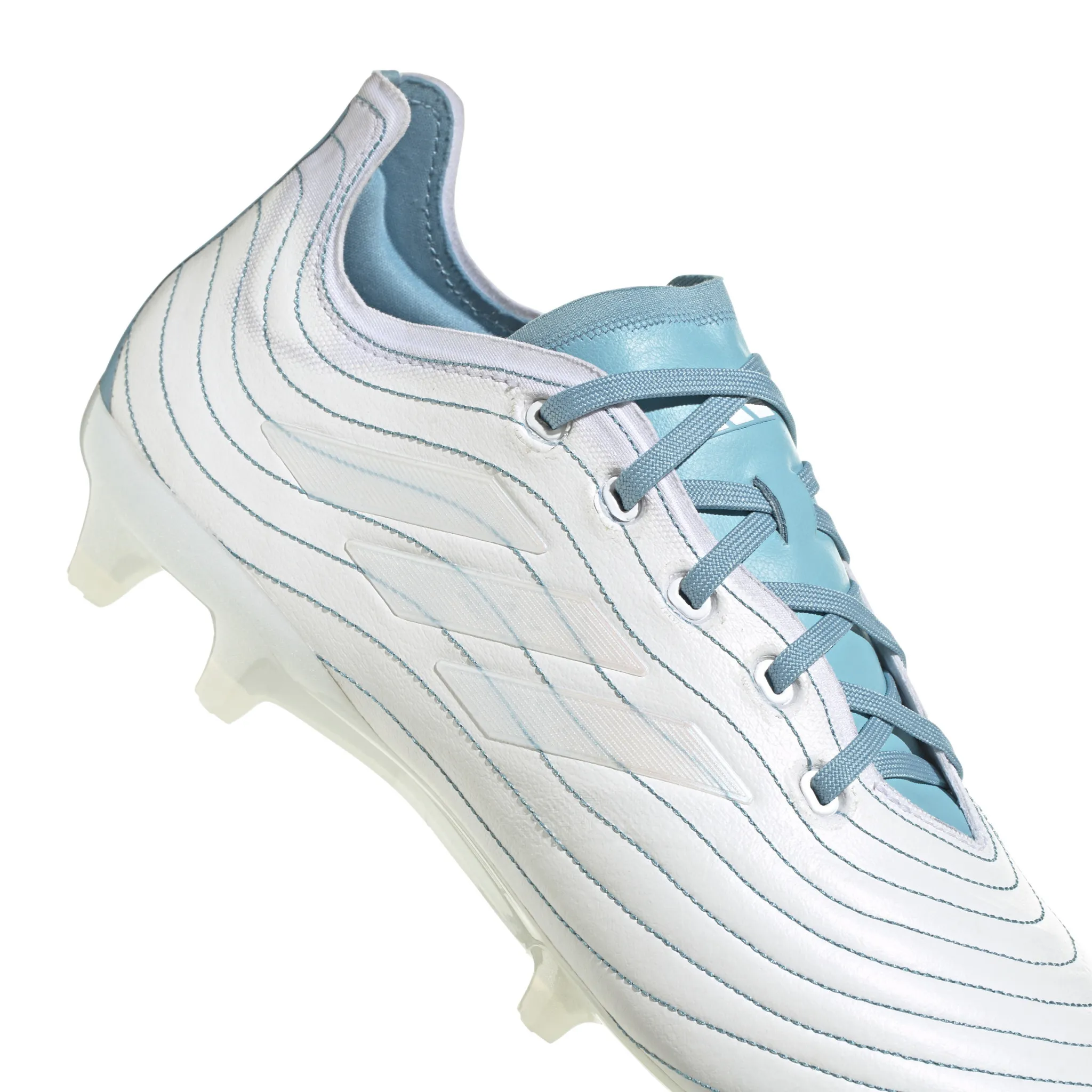 Adidas Copa Pure.1 FG (White/Aqua)