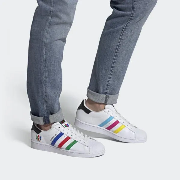 adidas GS Superstar - White/Multi/Black