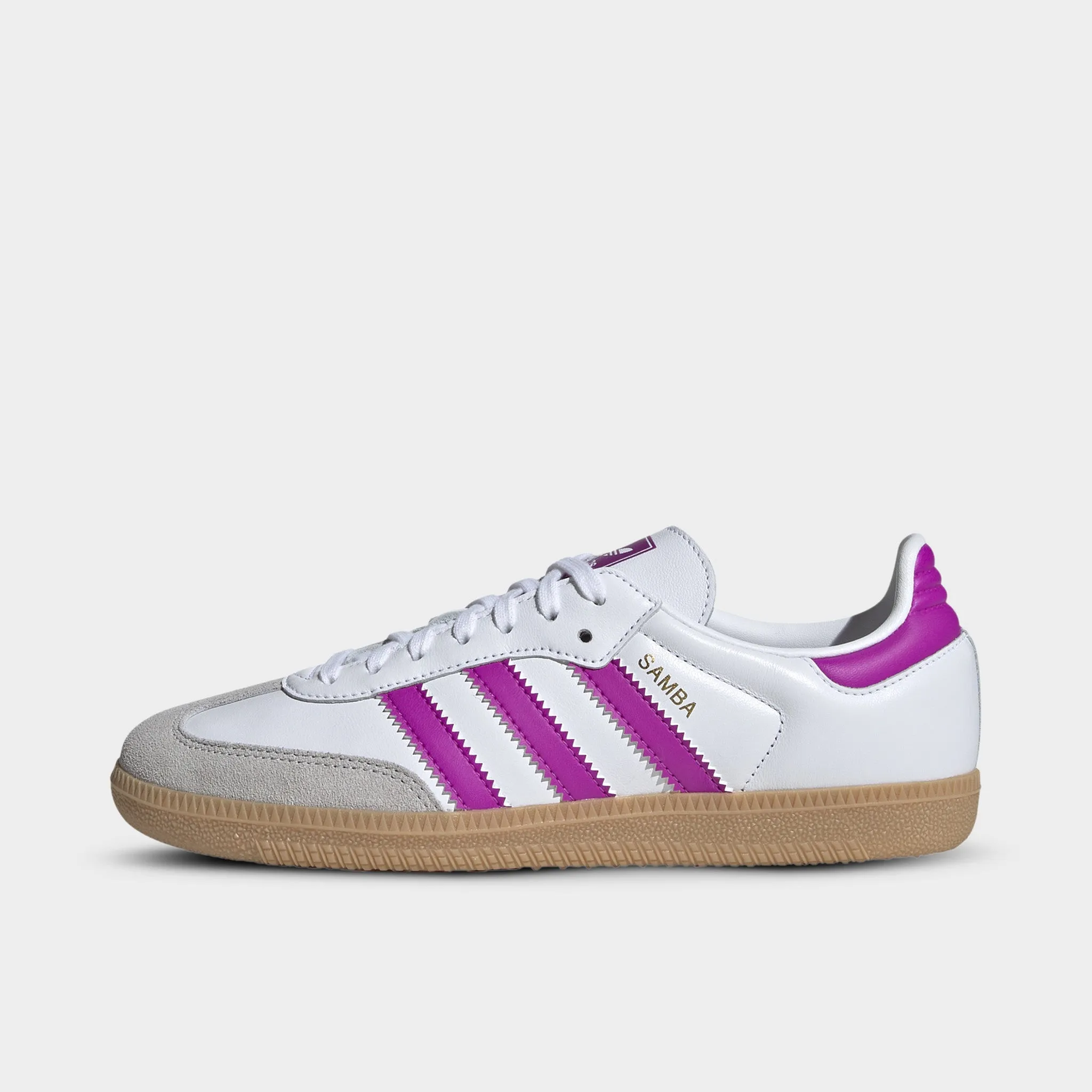 adidas Juniors' Samba OG White / Purple Burgundy - Gum