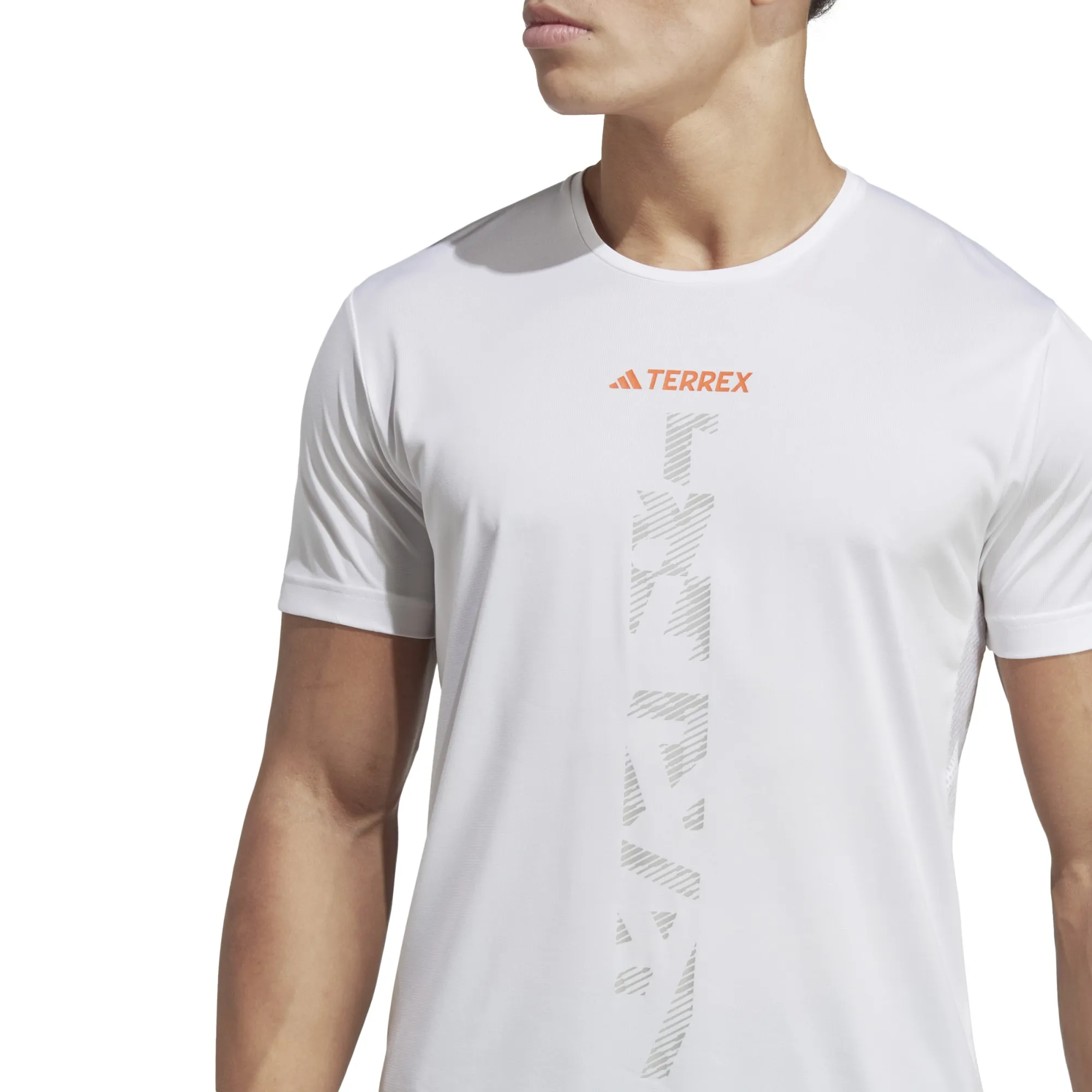 Adidas Men's Terrex Agravic Trail Running T-Shirt White | Buy Adidas Men's Terrex Agravic Trail Running T-Shirt White 