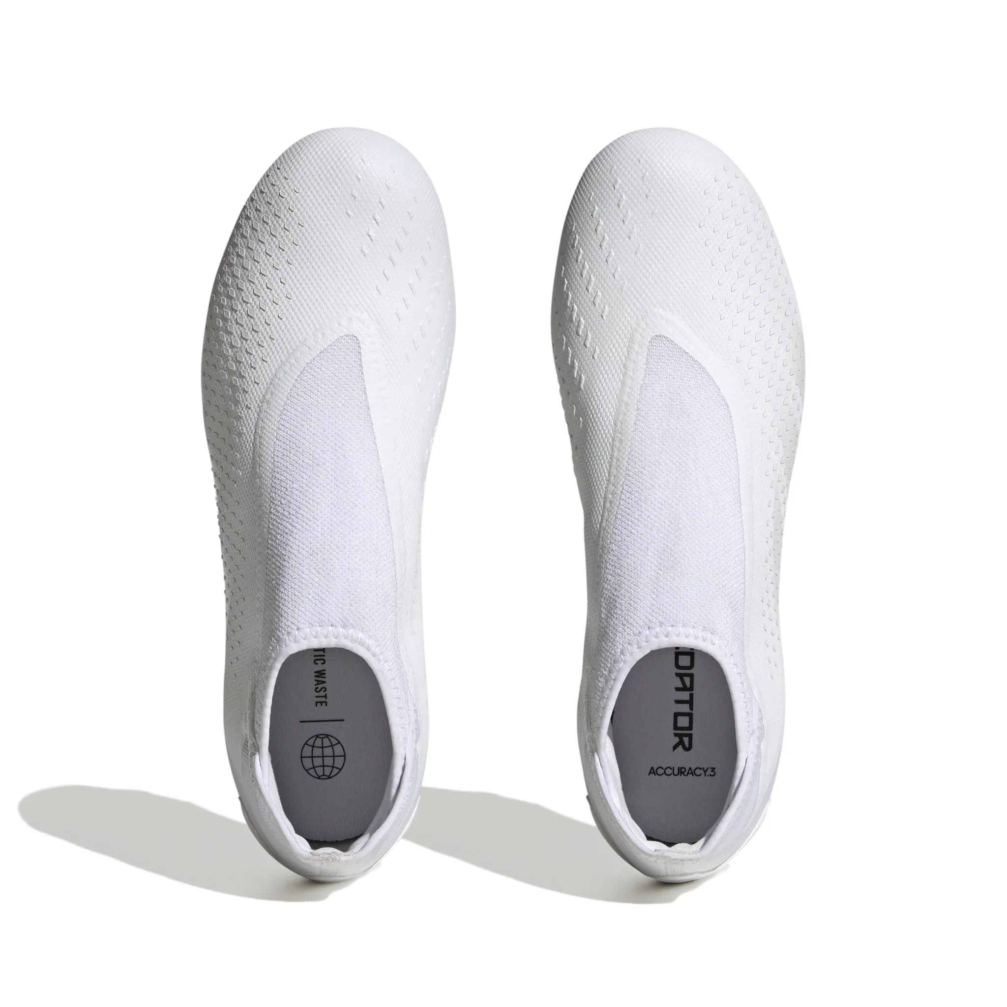 Adidas Predator Accuracy.3 Laceless FG (White/White)