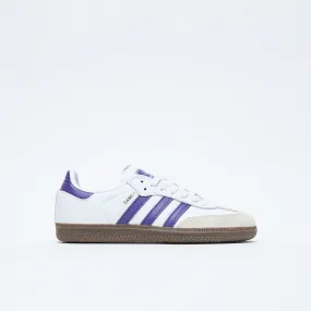 ADIDAS Skate - Samba ADV (Cloud White/Collegiate Purple/Gold Metallic)