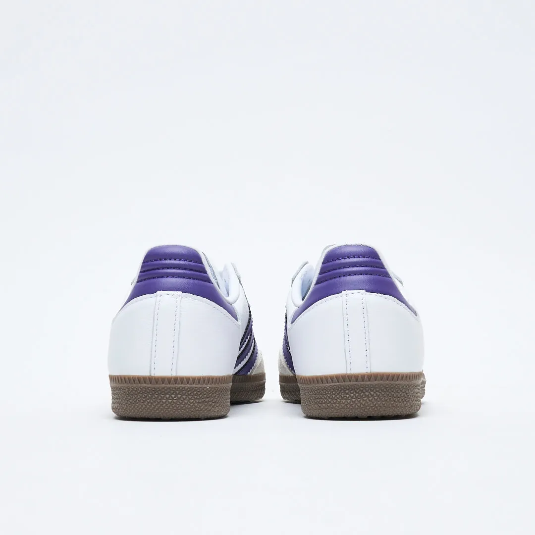 ADIDAS Skate - Samba ADV (Cloud White/Collegiate Purple/Gold Metallic)