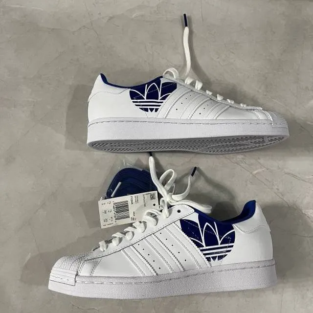 Adidas superstar royal blue trefoil