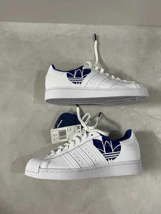 Adidas superstar royal blue trefoil