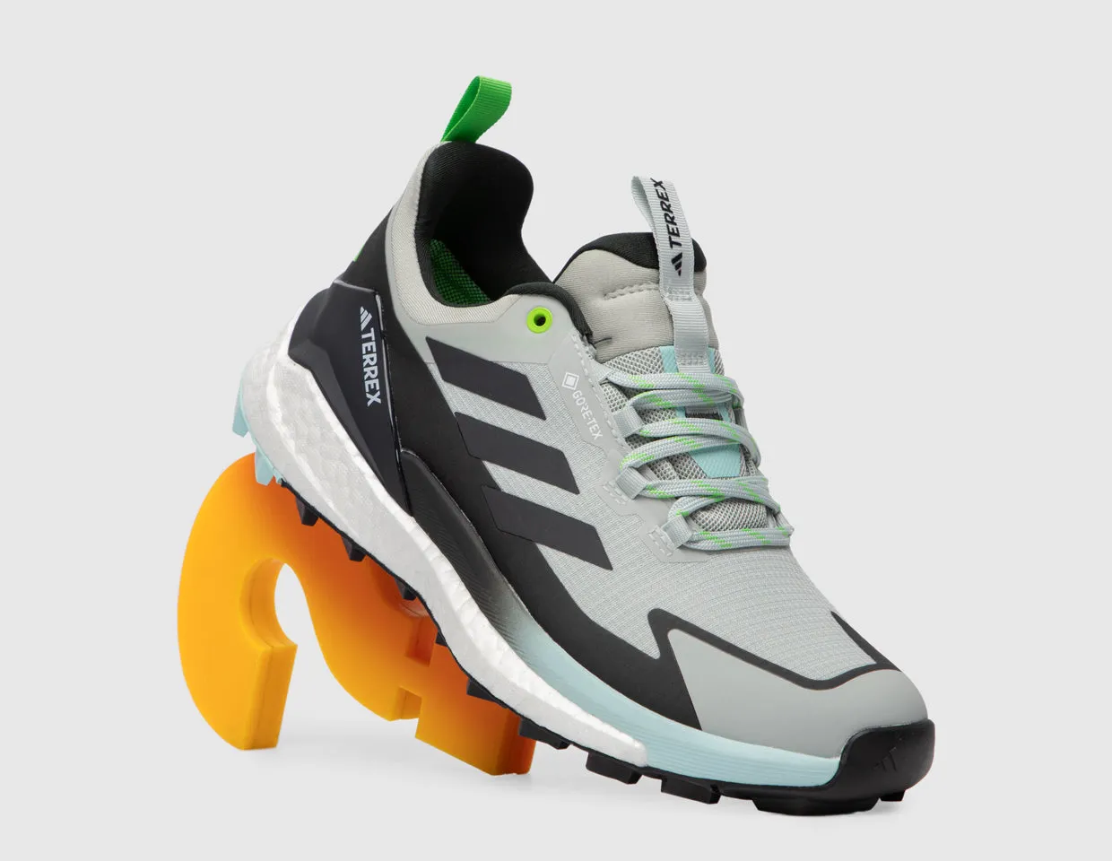 adidas TERREX Women's Free Hiker 2 Low GTX Aqua / Carbon - Lucid Lemon