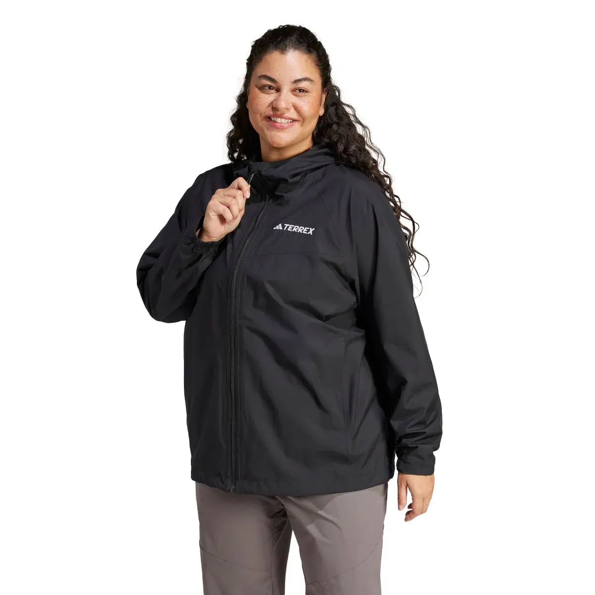 adidas Women's Terrex Multi 2L Rain.Rdy Jacket (Plus Size)