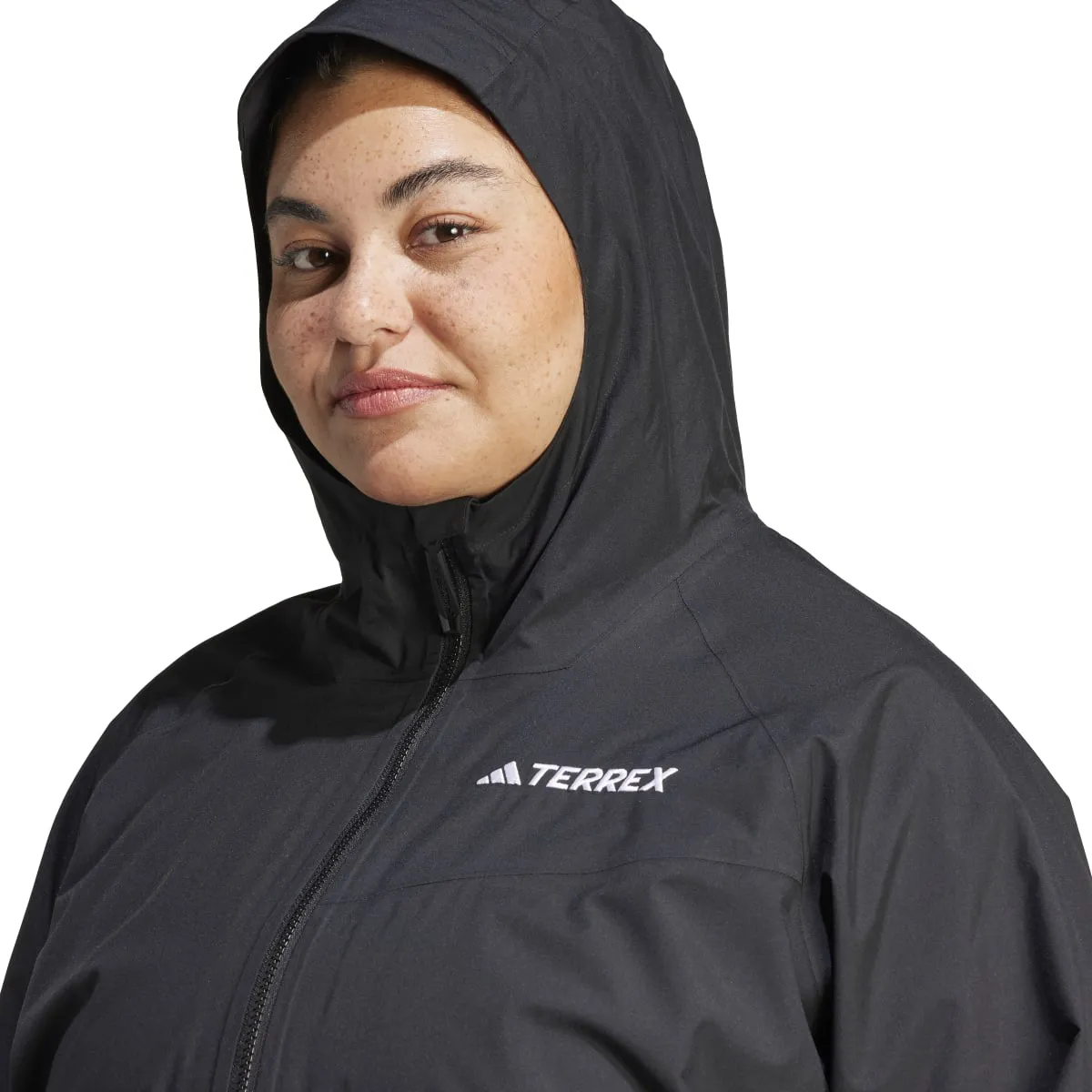 adidas Women's Terrex Multi 2L Rain.Rdy Jacket (Plus Size)