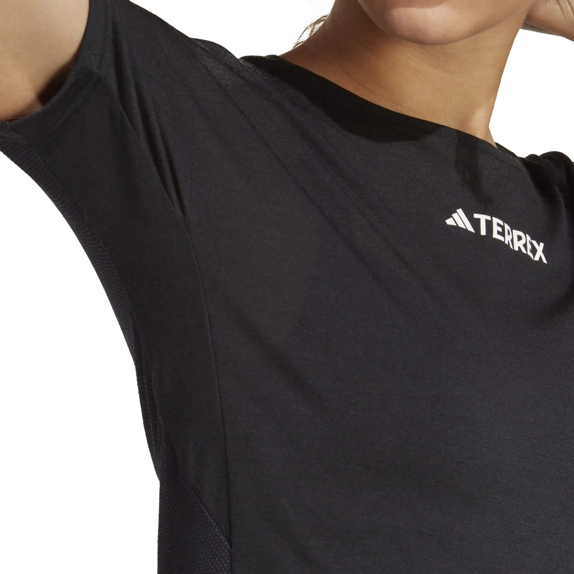 Adidas Women's Terrex Agravic Pro Wool Trail Running T-Shirt Black | Buy Adidas Women's Terrex Agravic Pro Wool Trail 