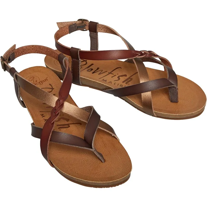 Blowfish Womens Granola-B Sandals Tobacco Multi