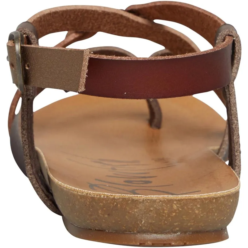 Blowfish Womens Granola-B Sandals Tobacco Multi