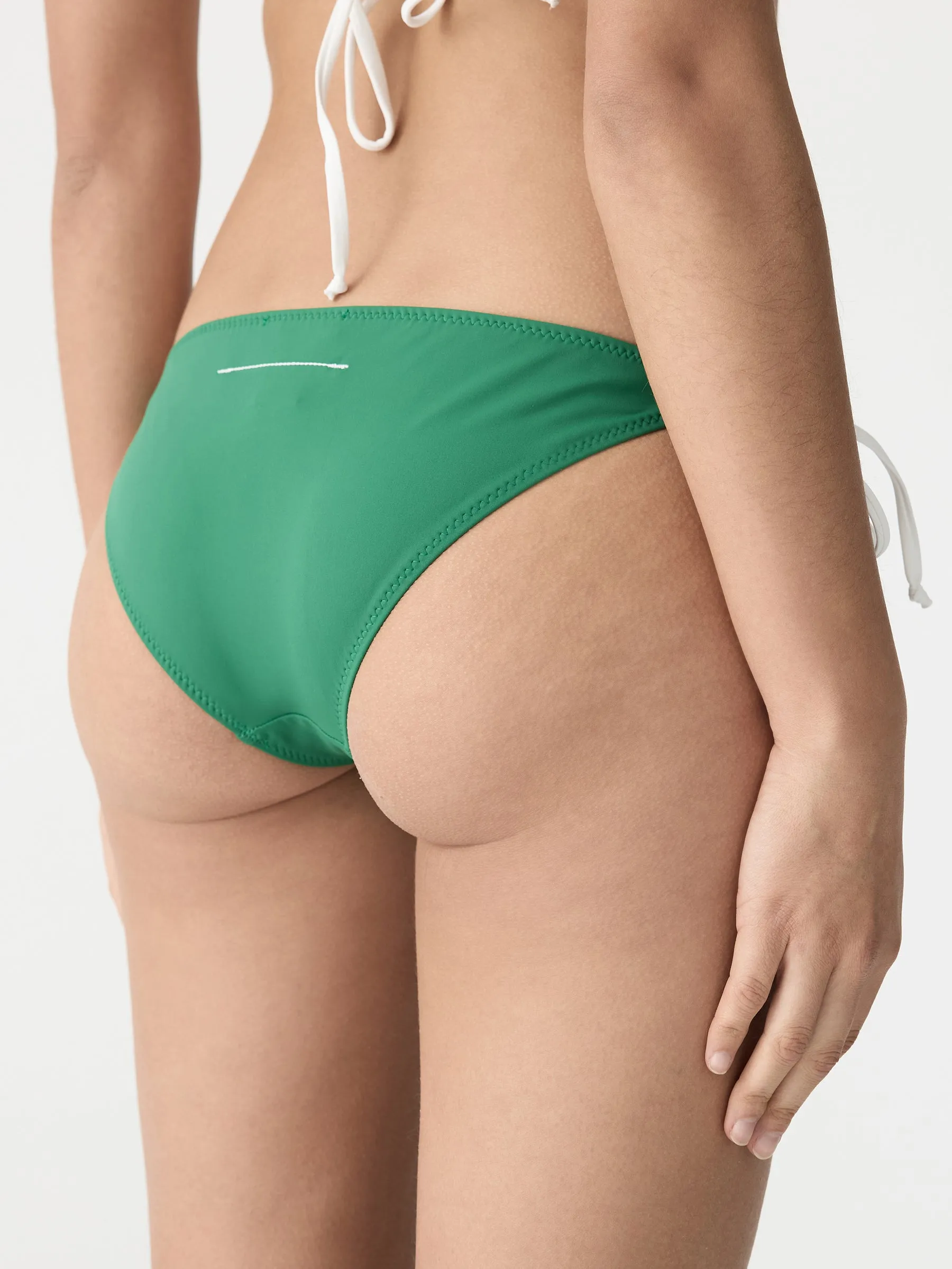 contrast tie bikini bottom