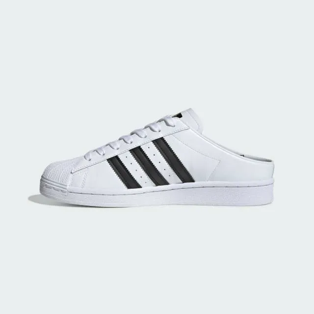 Ds adidas superstar mule cloud white/core black men's 9.5 fx0527 free shipping