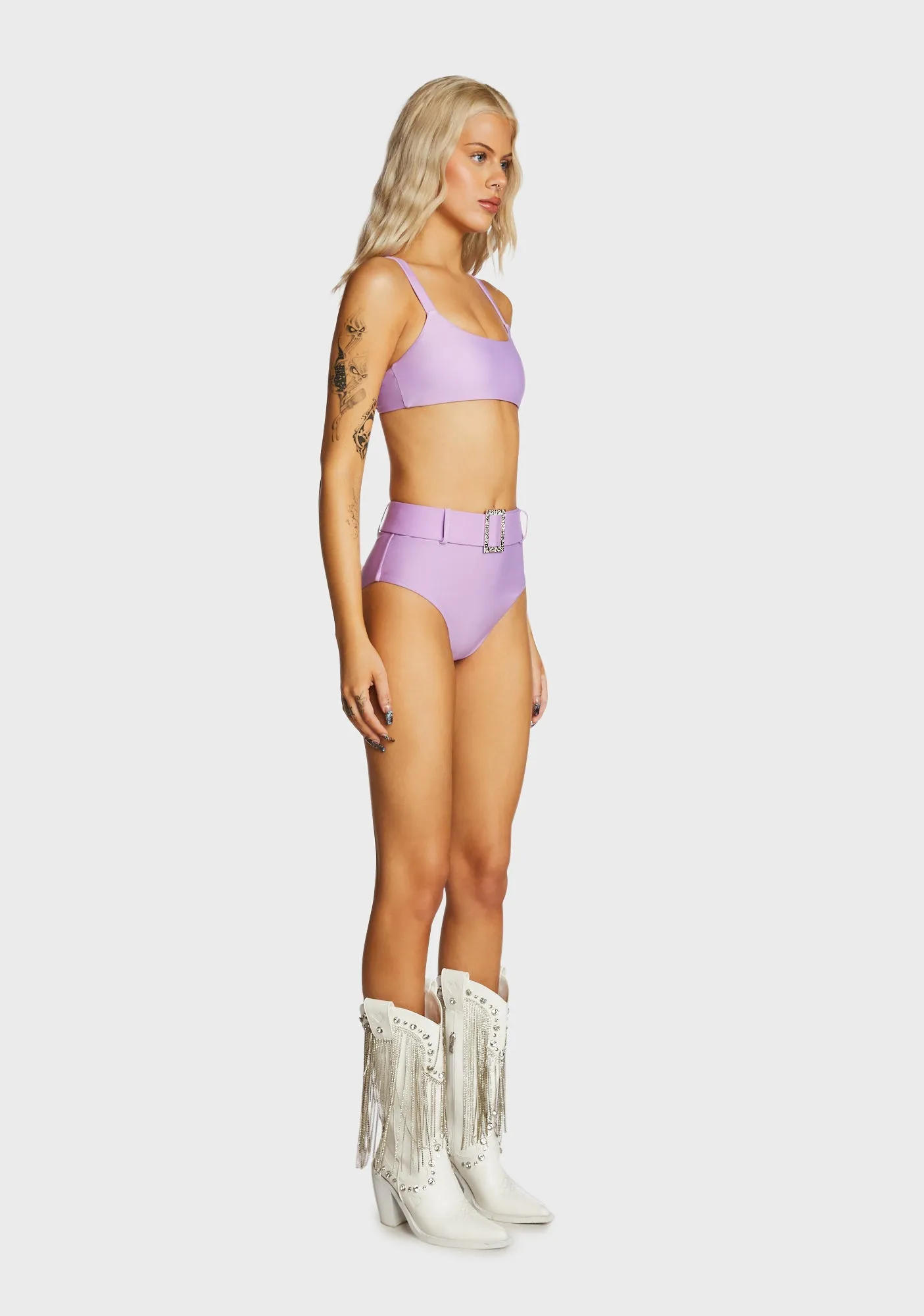 Girl Posse Bikini Set - Purple-