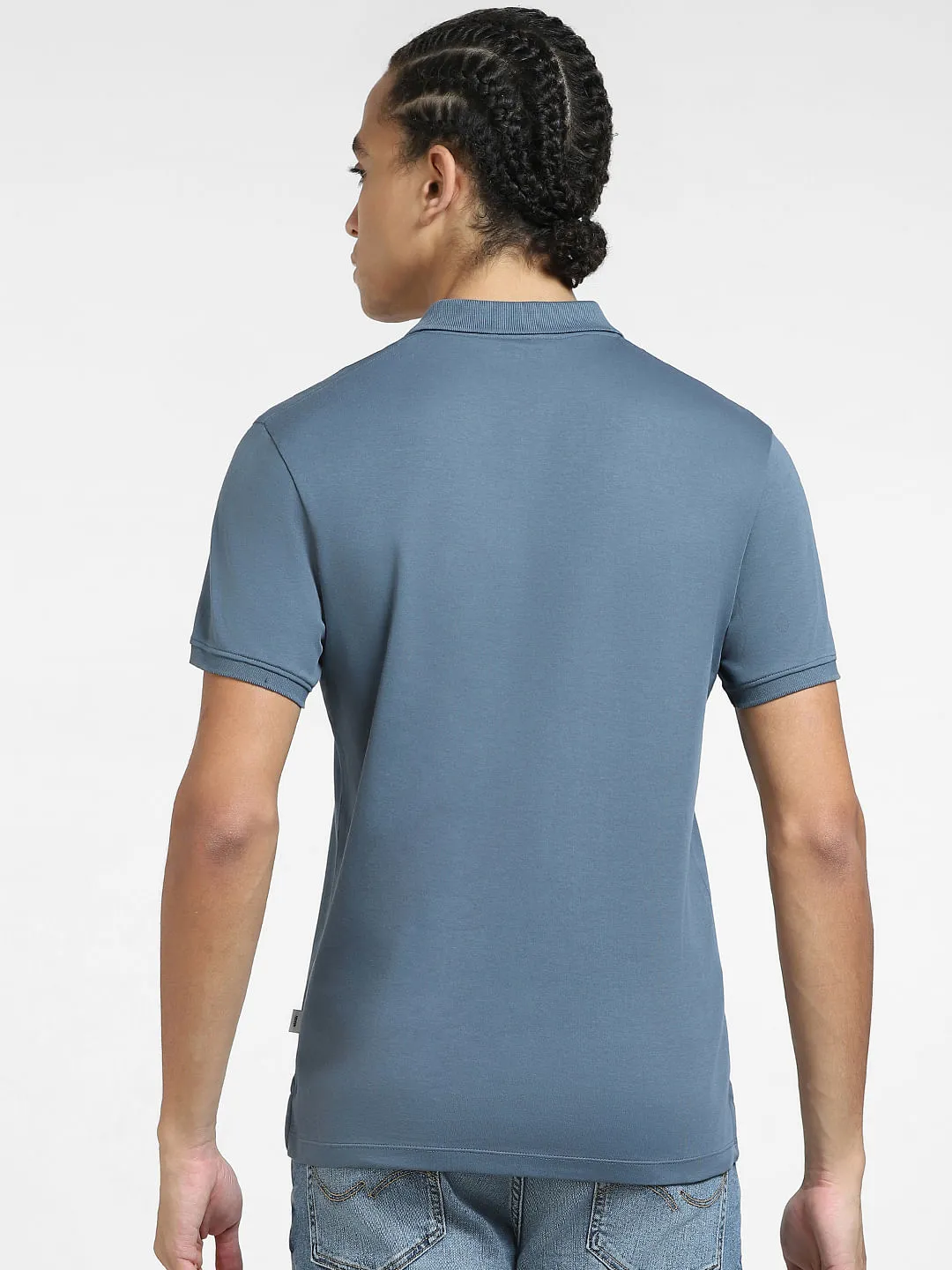 Grey Polo Neck T-shirt