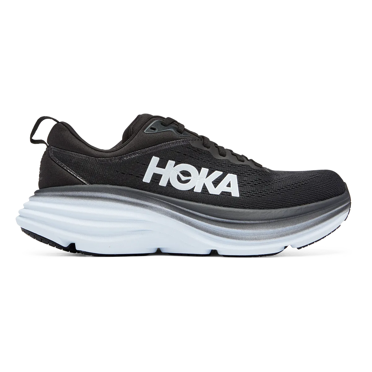 Hoka Bondi 8 - Black - White