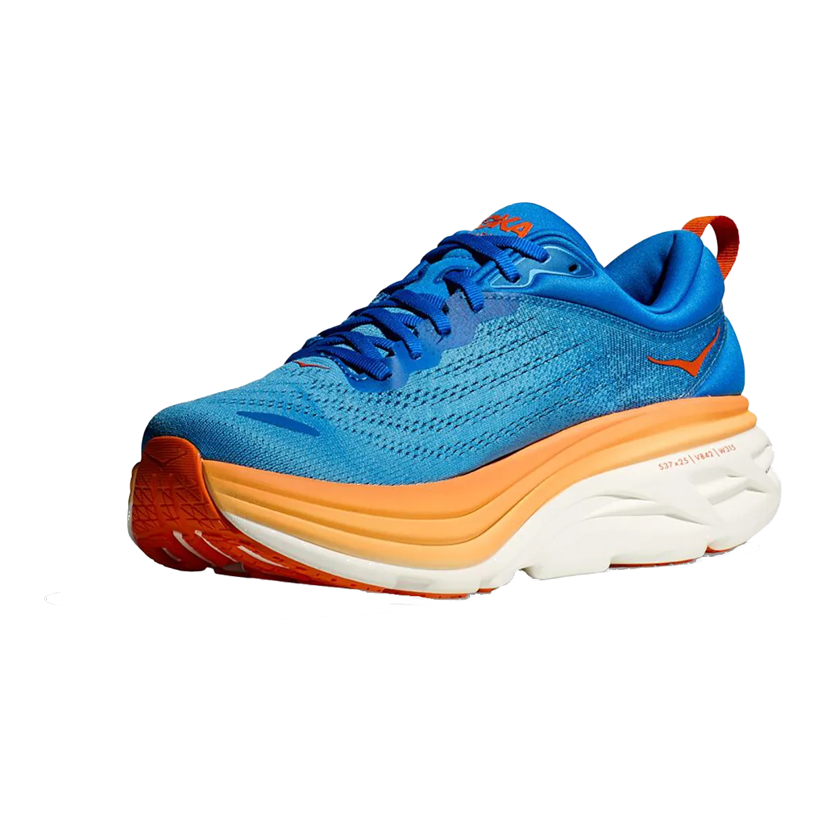 Hoka Bondi 8 - Coastal Sky - Vibrant Orange