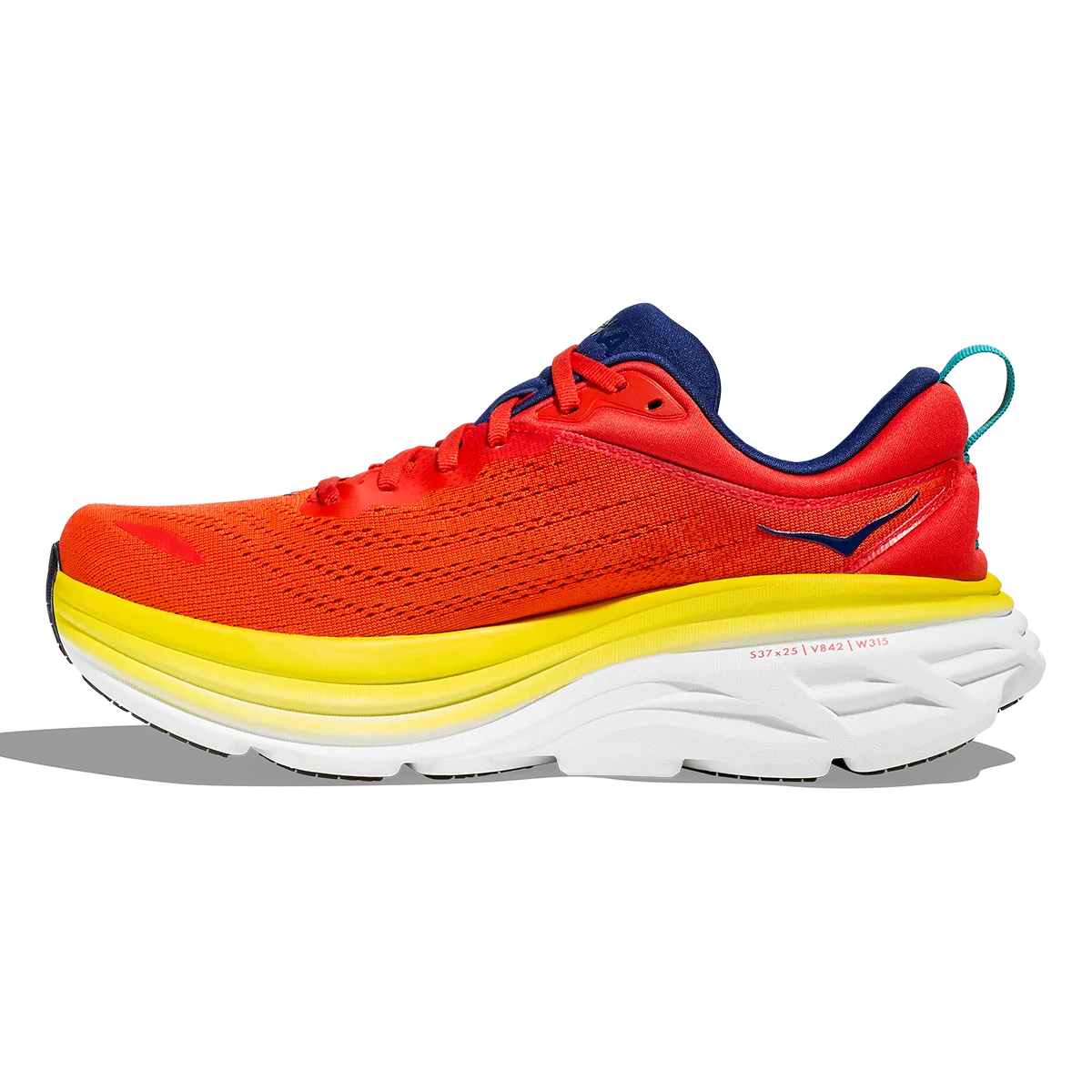 Hoka Bondi 8 - Red Alert - Flame