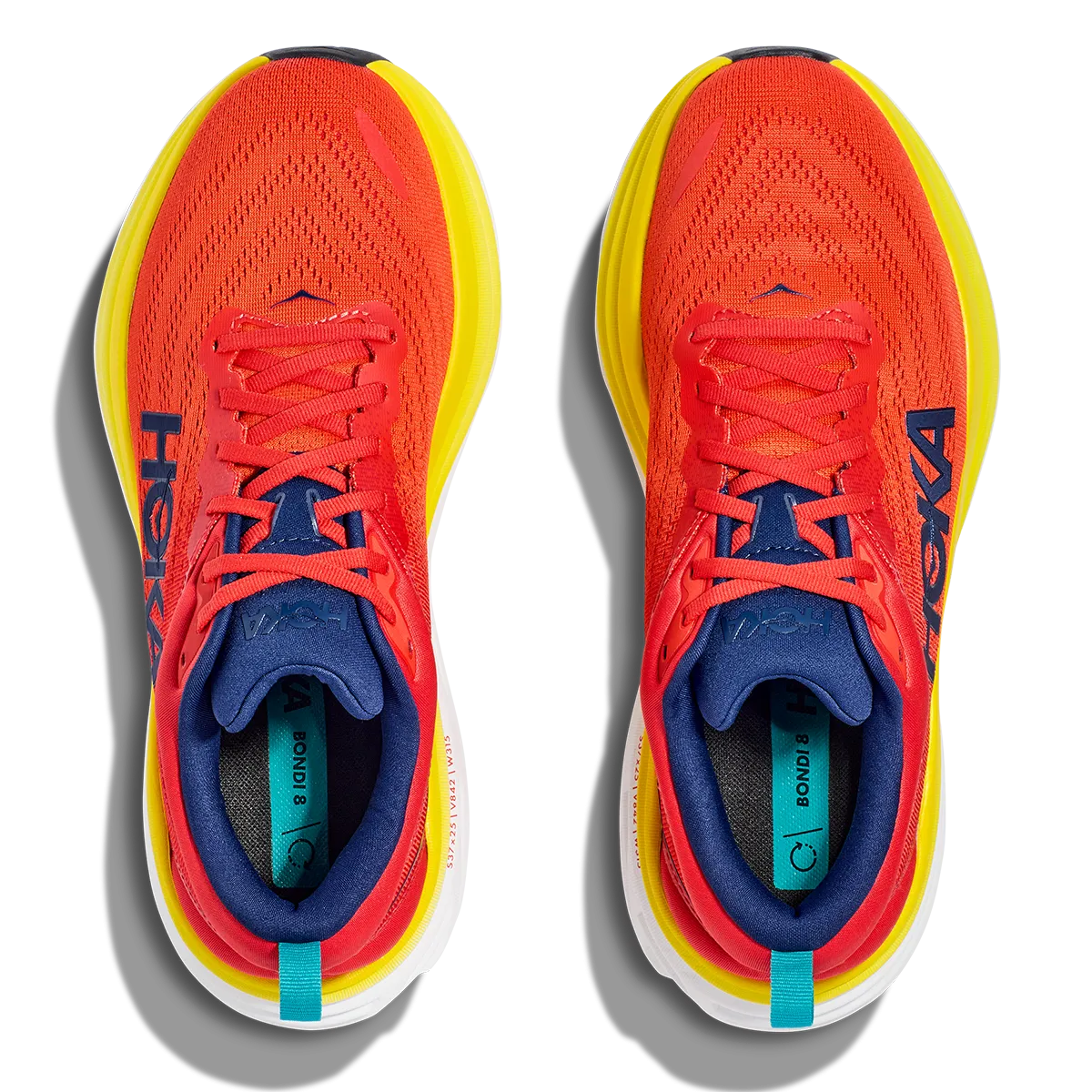 Hoka Bondi 8 - Red Alert - Flame