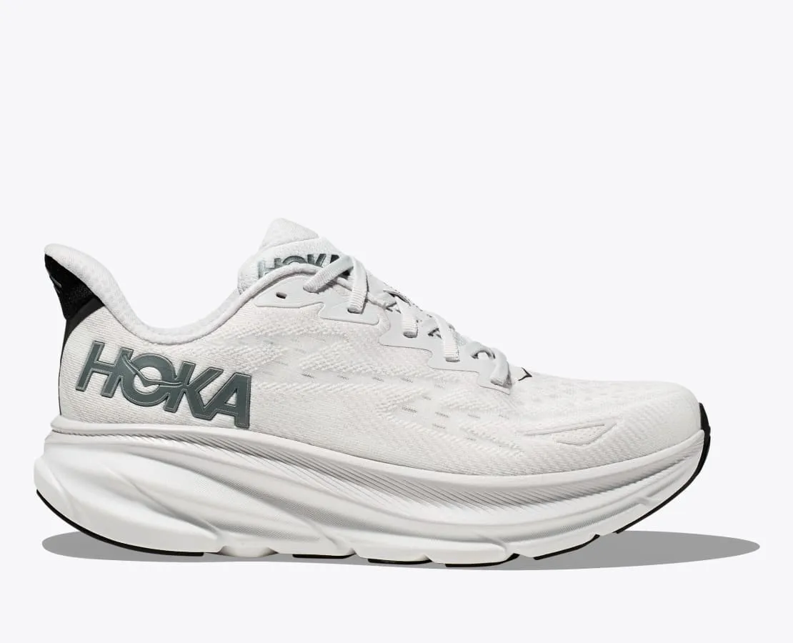 Hoka Clifton 9 WIDE Nimbus Cloud Steel Wool Men's