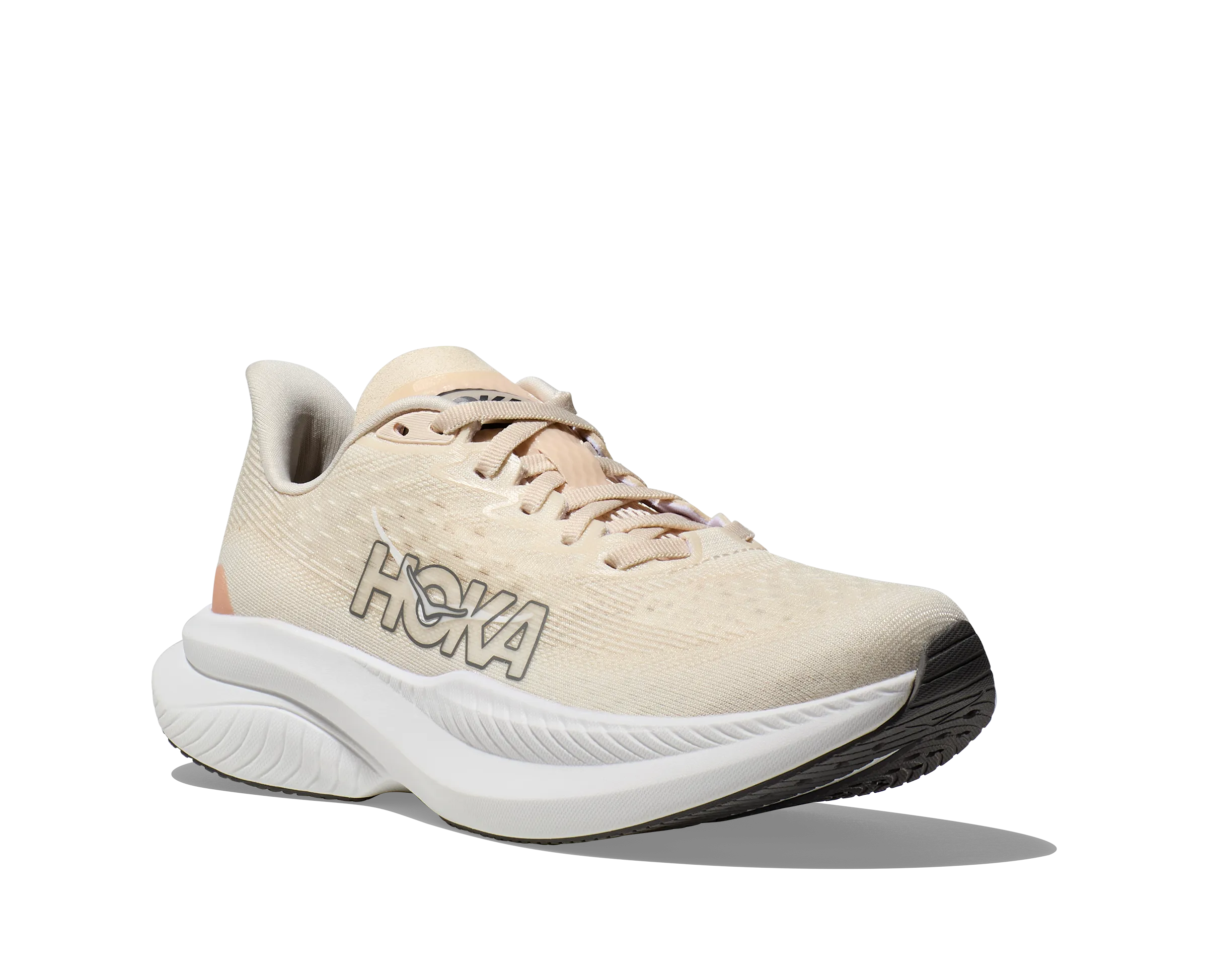 Hoka Mach 6 Eggnog Vanilla Wide Women's