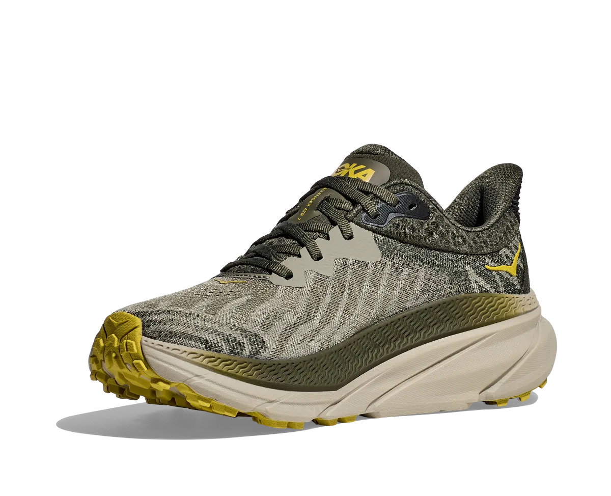 Hoka One One Challenger 7 Trail Runner - Olive Haze / Forest Cover