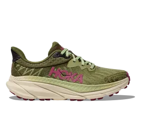 Hoka One One Challenger 7 Wide Trail Runner - Forest Floor / Beet Root