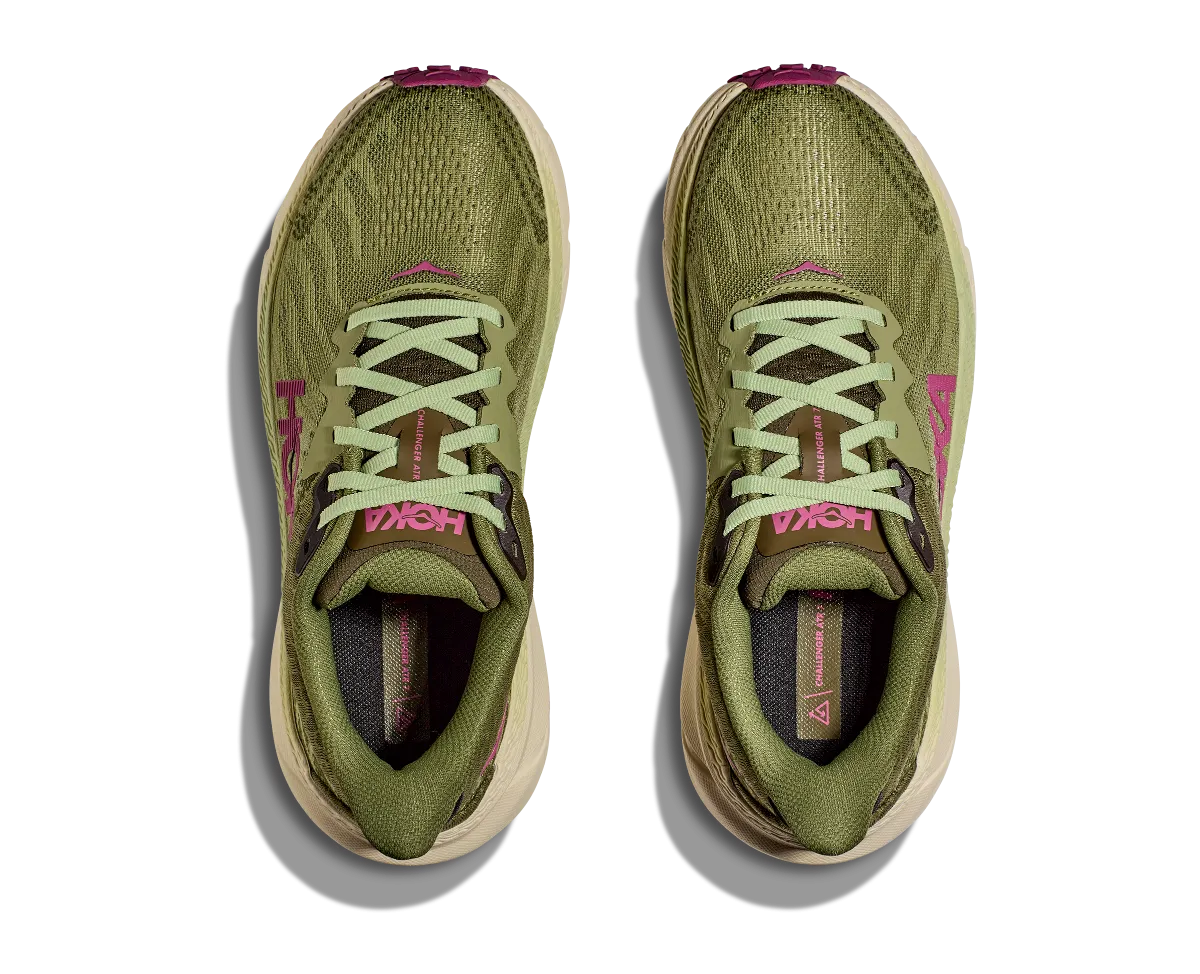 Hoka One One Challenger 7 Wide Trail Runner - Forest Floor / Beet Root