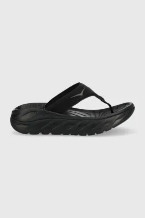 Hoka One One flip flops Ora Recovery Flip women's black color