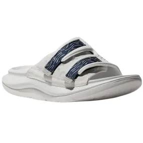 Hoka Ora Luxe Recovery Slide White/ Bellwether Blue (Unisex)