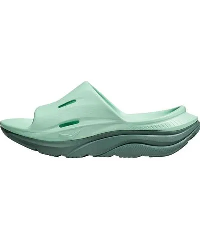 HOKA Ora Recovery Slide 3 'Mist Green Trellis'