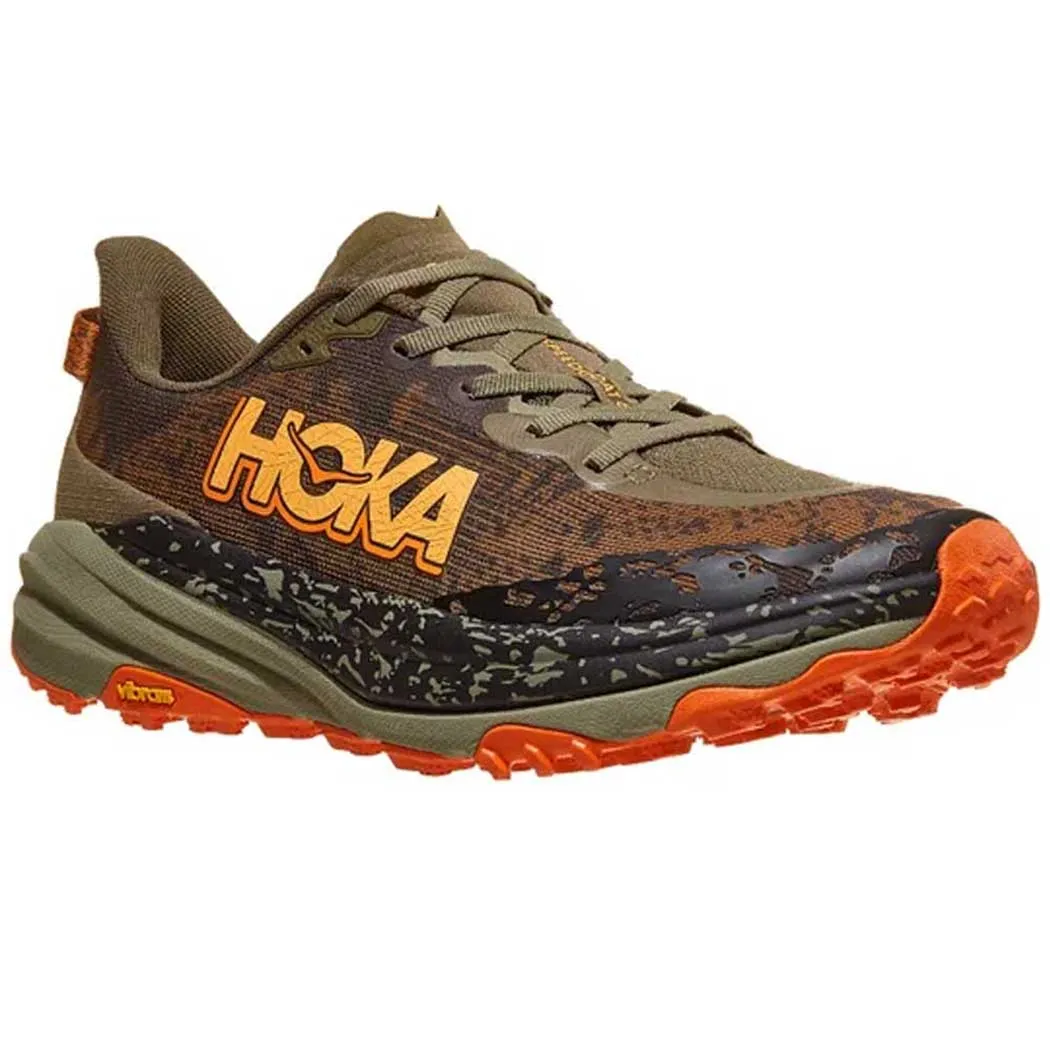 Hoka Speedgoat 6 Trail Runner Antique Olive/ Squash (Men's)