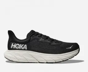 HOKA Women's Arahi 7 in Black/White