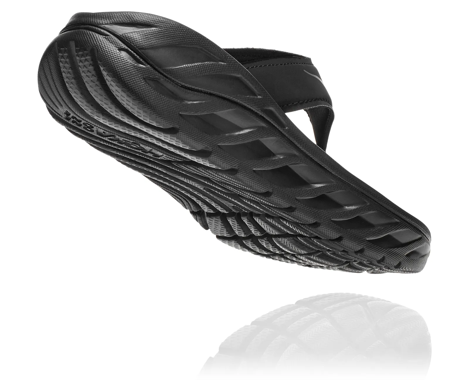 Hoka Womens Ora Recovery Flip- Black/ Dark Gray