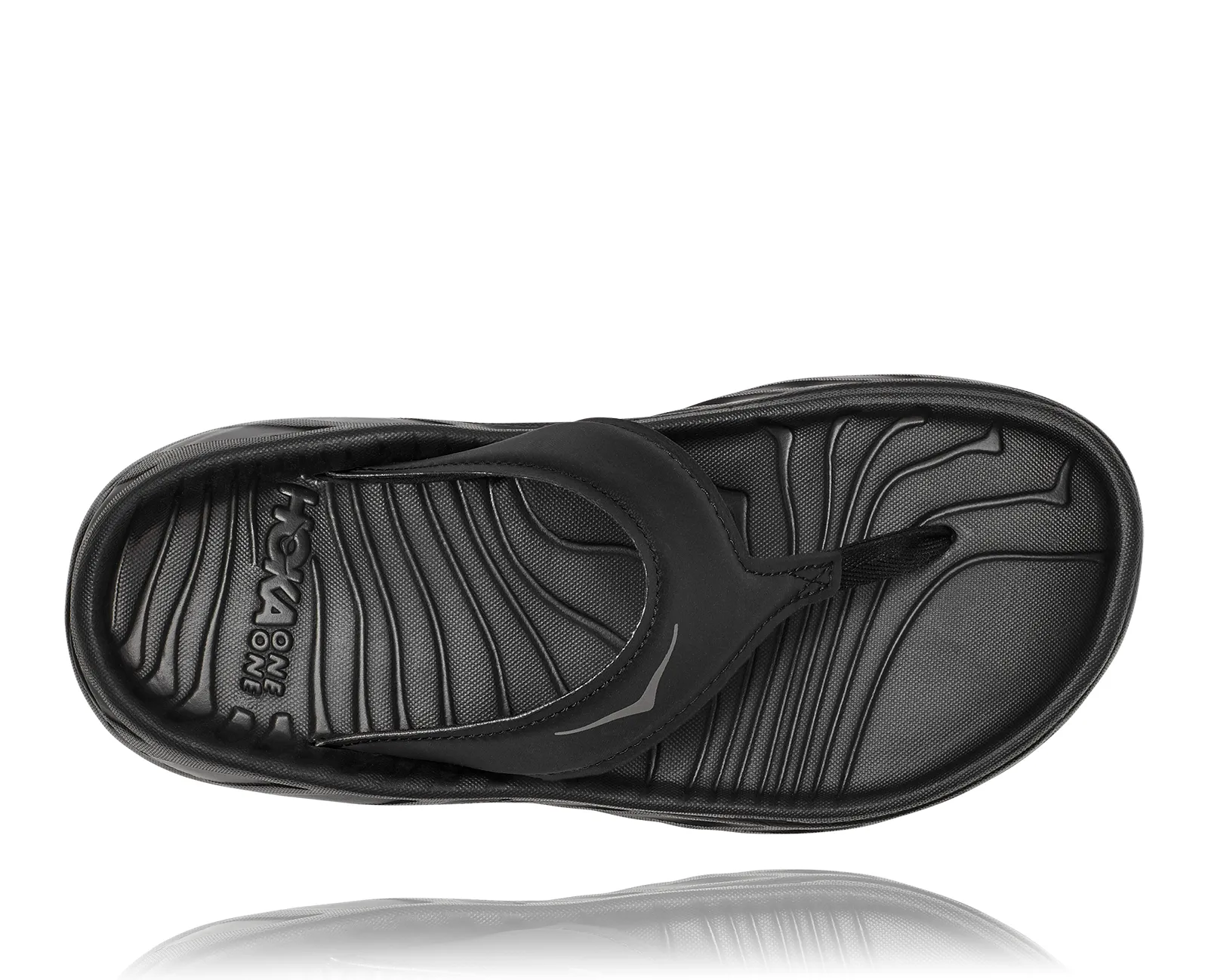 Hoka Womens Ora Recovery Flip- Black/ Dark Gray