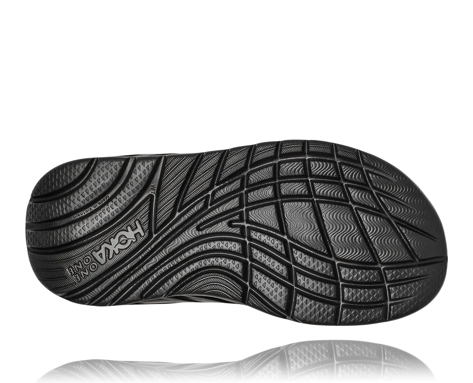 Hoka Womens Ora Recovery Flip- Black/ Dark Gray