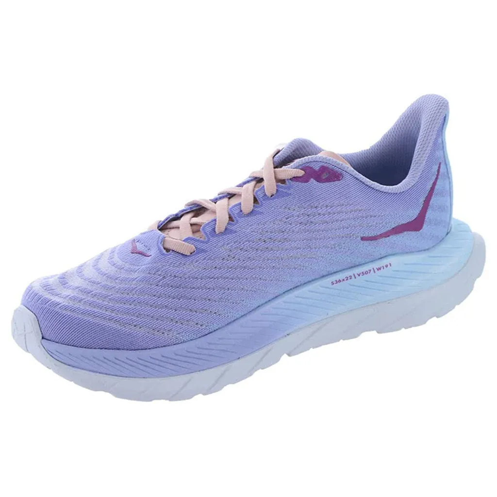 Hoka Womens Trainers Mach 5 Lace-Up Low-Top Running Textile - UK 7