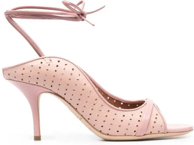 Malone Souliers Alba 85mm ankle-tie sandals Pink