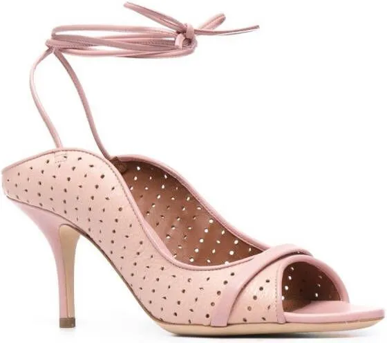 Malone Souliers Alba 85mm ankle-tie sandals Pink