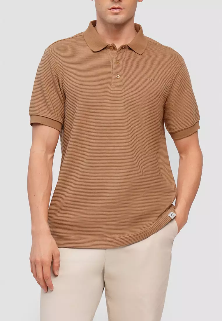 MEMO O.O.O. Textured Polo Shirt