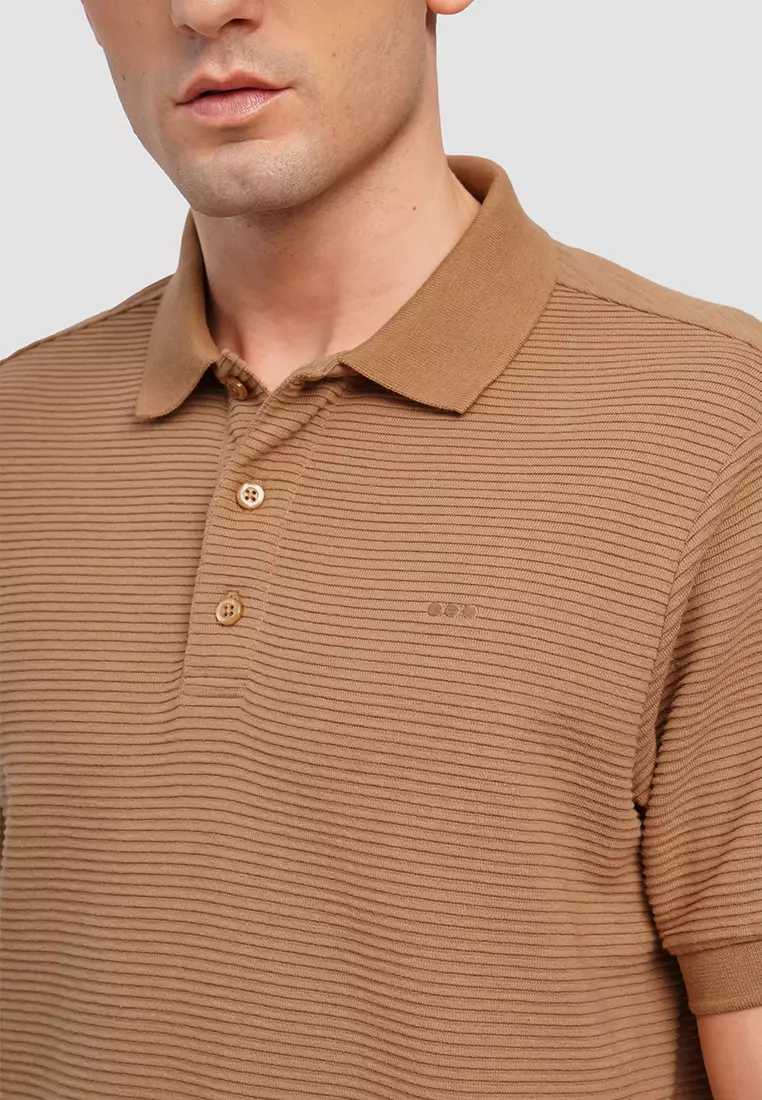 MEMO O.O.O. Textured Polo Shirt