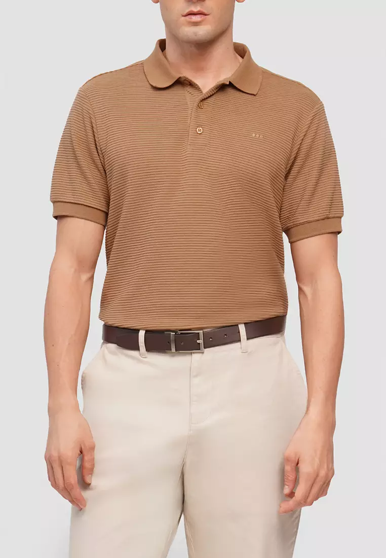 MEMO O.O.O. Textured Polo Shirt