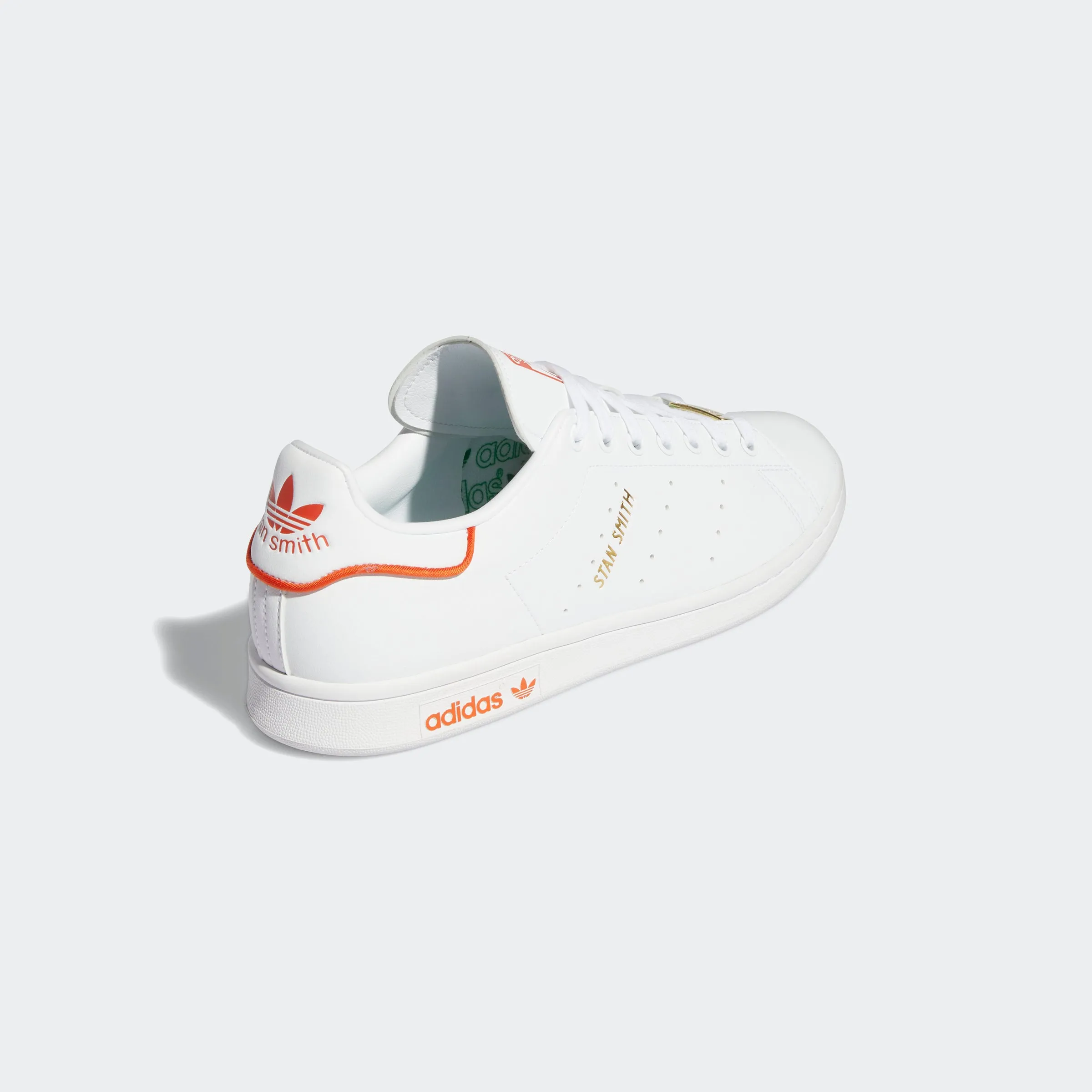 Men's adidas Originals Stan Smith Shoes White Orange