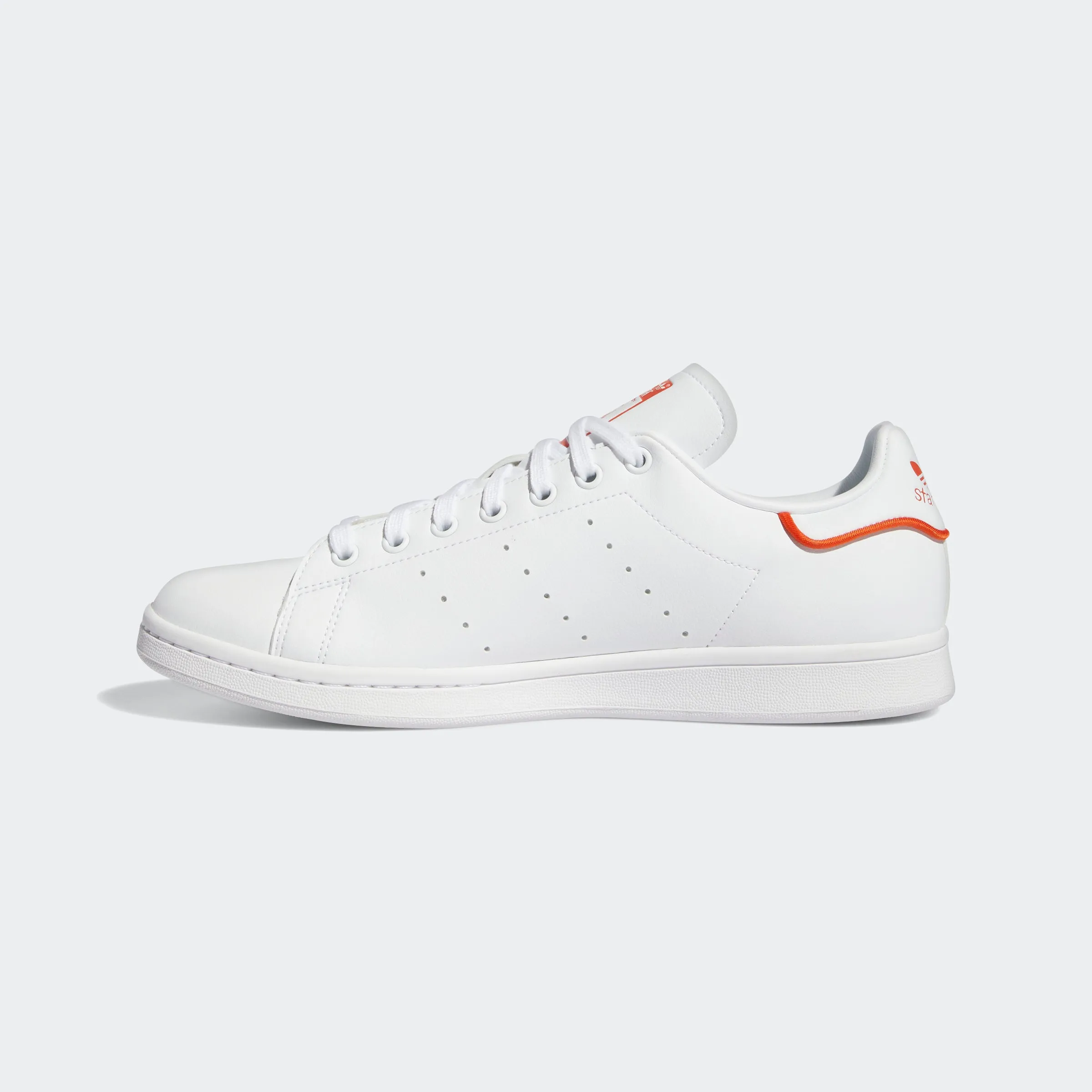 Men's adidas Originals Stan Smith Shoes White Orange