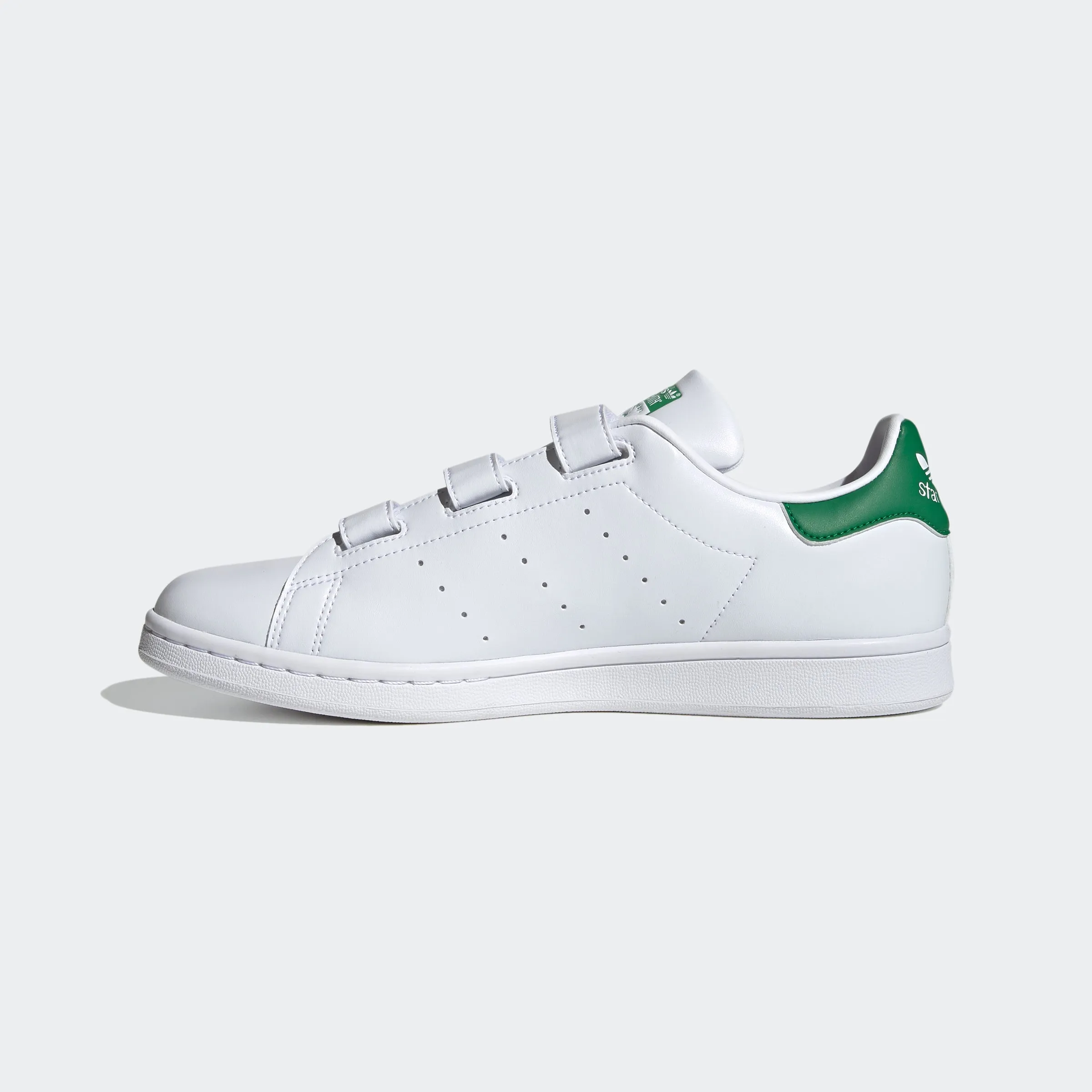 Men's adidas Originals Stan Smith Velcro Shoes White Green