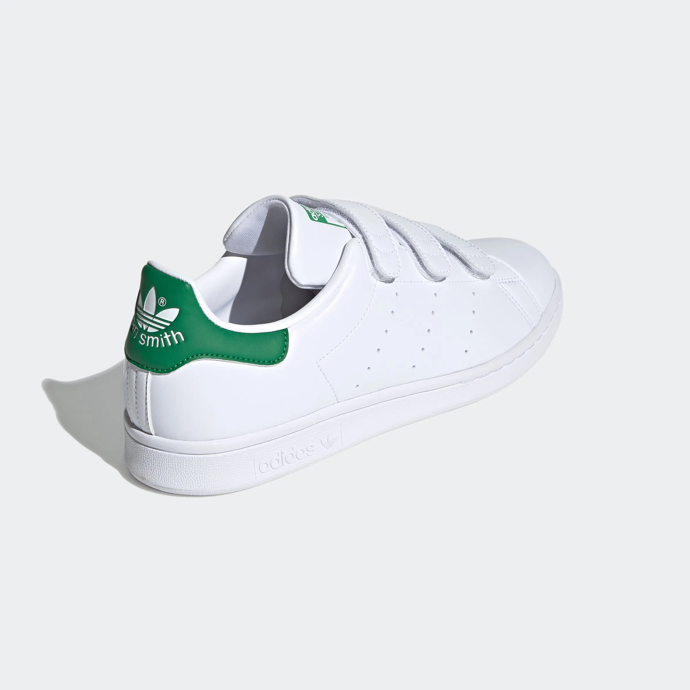 Men's adidas Originals Stan Smith Velcro Shoes White Green