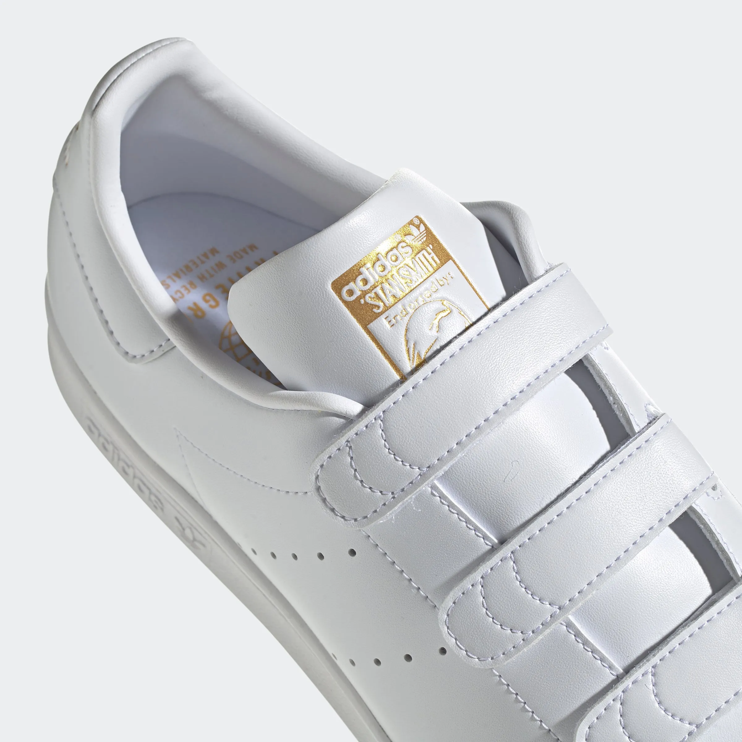 Men's adidas Originals Stan Smith Velcro Shoes White