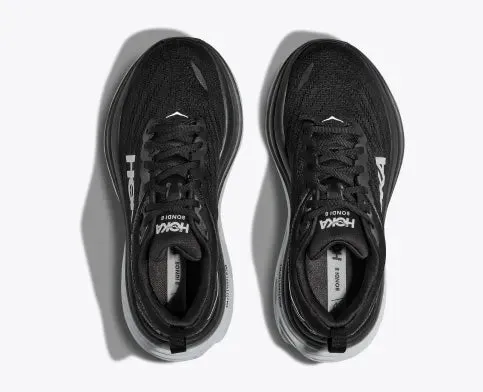 MEN'S HOKA BONDI 8 | BLACK / WHITE