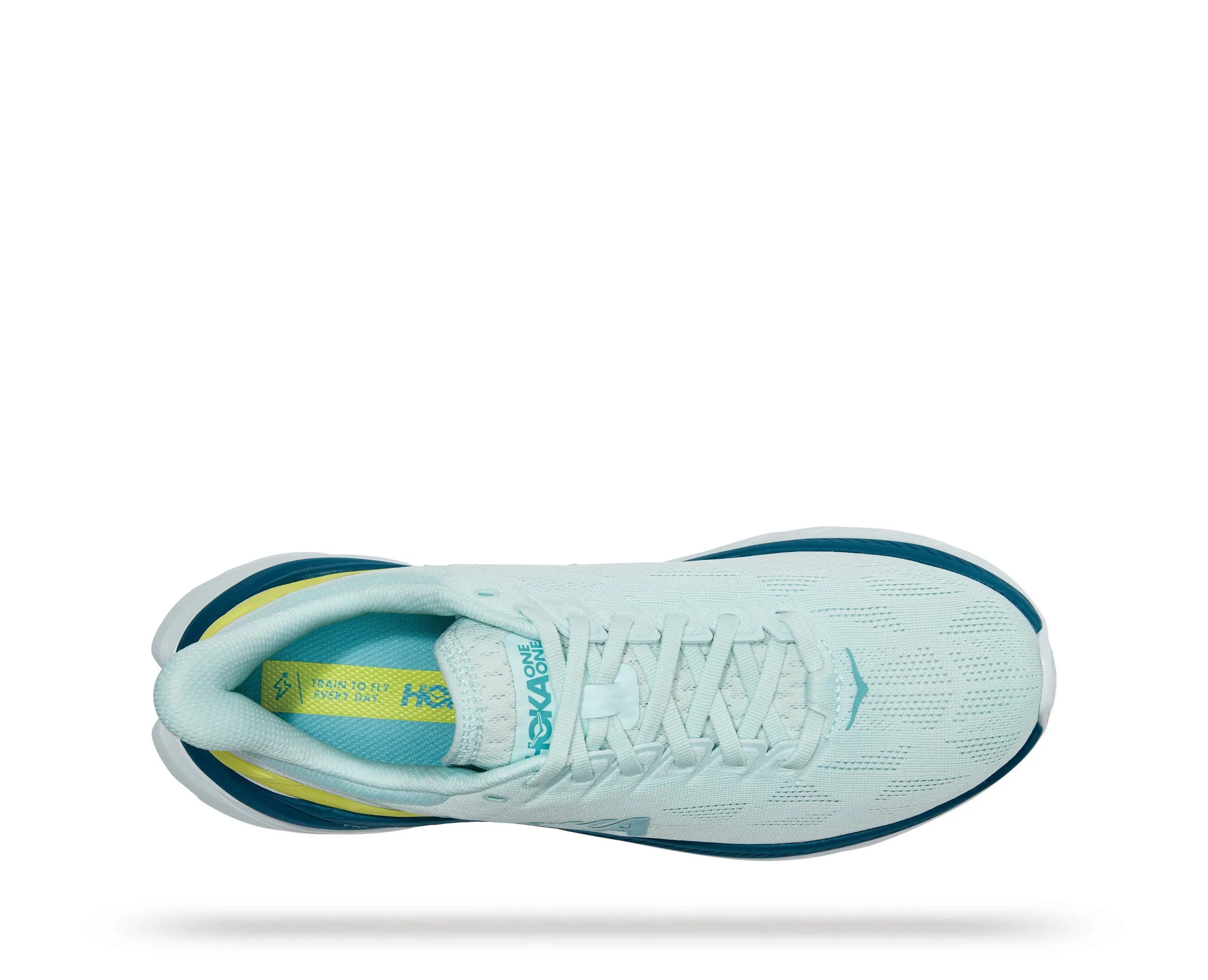 Men's Hoka Mach 4 Color: Blue Glass / Evening Primrose