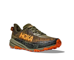 Men's Hoka Speedgoat 6 Color: Ant Olive/ Squash